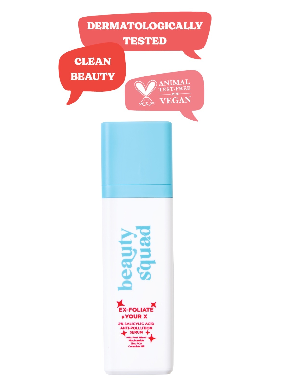 Beauty Squad Ex-Foliate Your X %2 Salicylic Acid Anti-Pollution Serum - Gözenek Sıkılaştırıcı, Sivilce Karşıtı Salisilik Asit İçeren Serum 